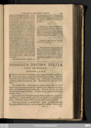 Dominica Decima Tertia Post Trinitatis. Epistola Galat. 3, 15. ad 23.