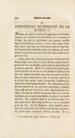29. Prodigieuse Divisibilité De La Matière.
