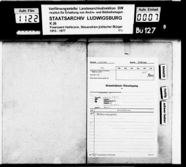 Rosenthal, Hermann; Kaufmann *16.11.1873 [Heilbronn] [22.08.1942 nach Theresienstadt dep., dort gest. 08.12.1943] Wohnorte: Heilbronn, [Haigerloch] Firma: Wollwarengeschäft (Heilbronn)
