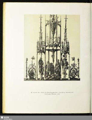 42. Aufsatz des Altars der Bergknappschaft / Annaberg, Annenkirche / Freiberger Meister, 1521