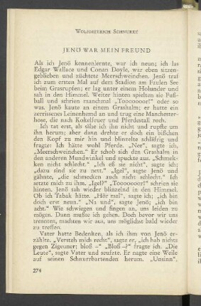 Jenö War Mein Freund
