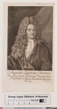 Bildnis August Quirinus Rivinus