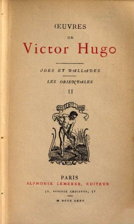 Oeuvres de Victor Hugo. 2