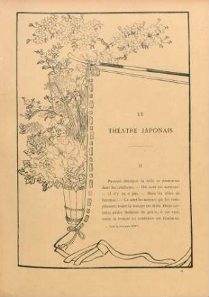 Le théatre Japonais [la scène, par A. Lequeux]