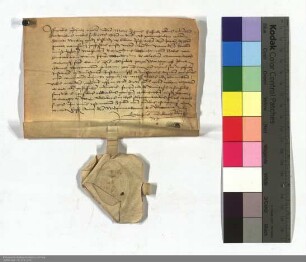 Der Official von B. Maria zu Erfurt investiert den Jacob Must, Deutscher Orden, den der Deutsche Orden für die Pfarrei St. Nicolaus in Erfurt präs...