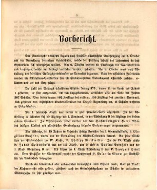 Jahres-Bericht über die Studien-Anstalt im Benediktinerstifte Metten : für das Studien-Jahr .... 1857/58