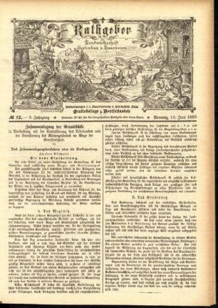 Ausgabe vom Sonntag, den 16. Juni 1895.