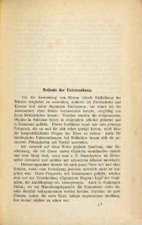 Eibildung und Furchung bei Cyclas cornea L. : mit 5 litographischen Tafeln und Abbildungen im Text