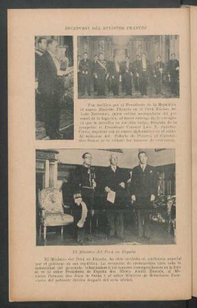 Recepción del Ministro francés