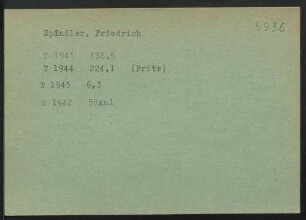 Spindler, Friedrich