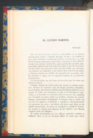 El último marmol