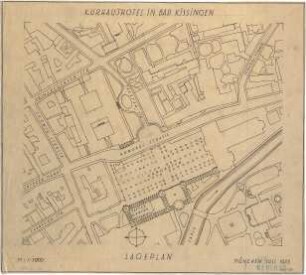 Fischer, Theodor; Bad Kissingen; Kurhaus-Hotel - Lageplan