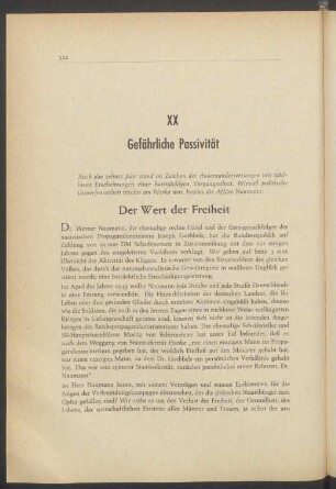 XX Gefährliche Passivität