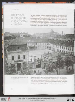 The Palace in the hands of the Potocki of Galacia