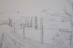 Carces - Weg am Weinfeld