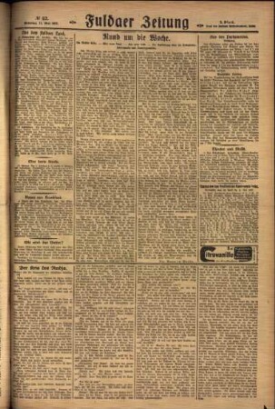 Zweite Ausgabe vom Sonntag, den 15. Mai 1927.
