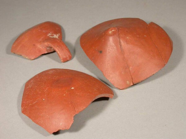 Fragments of a clay vessel