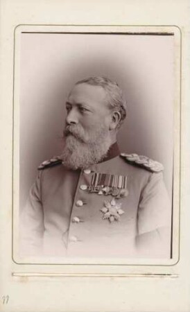 Brustbild von Großherzog Friedrich I. von Baden in Uniform