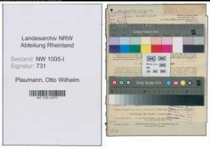 Entnazifizierung Otto Wilhelm Plaumann , geb. 22.07.1897 (Vorarbeiter)