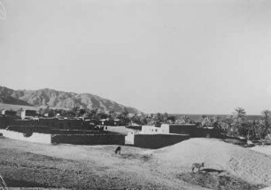 Akaba : Blick auf Akaba von Norden, im Hintergrund der Golf von Akaba