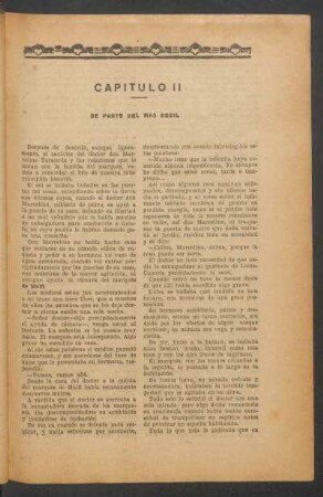 Capítulo II - De parte del más débil
