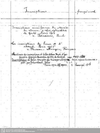 Inscriptions