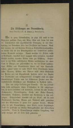 II. Die Wüstungen um Braunschweig