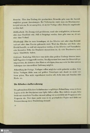 Die Klischee-Aufbewahrung