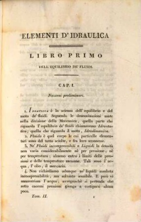 Elementi di meccanica e d'idraulica, 2. - 379 S. : 7 Ill.