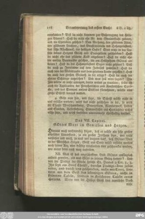 Das VII. Capitel. Gottes Wort im Gewissen und Herzen.
