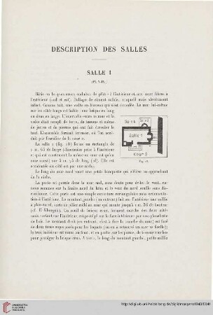 Description des salles