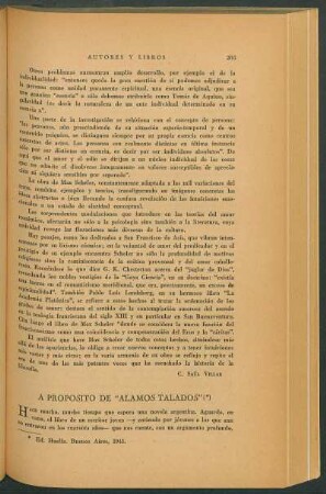 A proposito de "Alamos Talados"