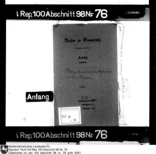 Assignationen auf die Stiftskasse und deren Ausgaben