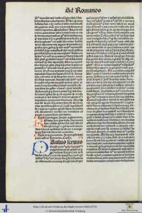 Epistola beati pauli apostoli ad Romanos