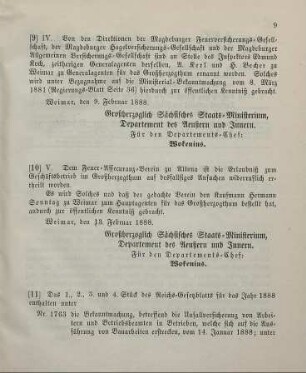 10. Ministerial-Bekanntmachung, die Ertheilung der Erlaubniß zum Geschäftsbetrieb im Großherzogthum an den Feuer-Assekuranz-Verein zu Altona betreffend