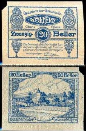 Wolfern, Oberösterreich 20 Heller