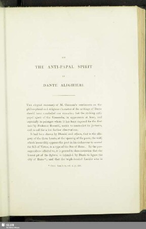 On The Anti-Papal Spirit Of Dante Alighieri