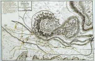 WHK 22 Österreichischer Sukzessionskrieg 1740-1748 bis zum Aachener Frieden: Plan von Freiburg im Breisgau
