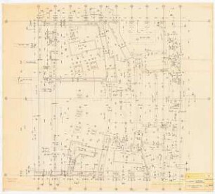 Technische Universität Berlin Elektrotechnische Institute, 2. Bauabschnitt: Fundamentplan 1:50