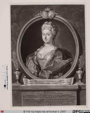 Bildnis Friderica Margareta von Stade, geb. Toepfer