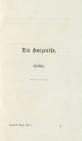 Die Harzreise (1824)