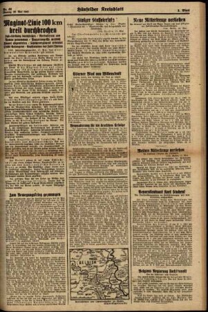 Zweite Ausgabe vom Montag, den 20. Mai 1940.
