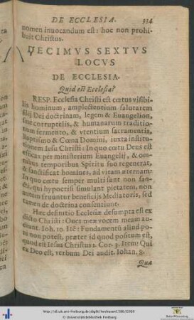 Decimus Sextus – Vicesimus Locus