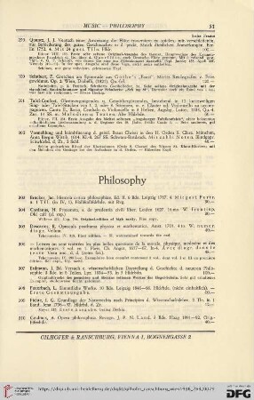 Philosophy (No. 303 - 324)