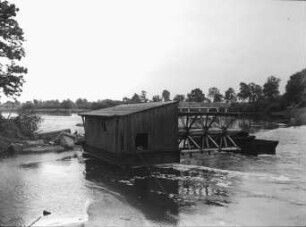 Bad Düben, Schiffsmühle bei Hochwasser