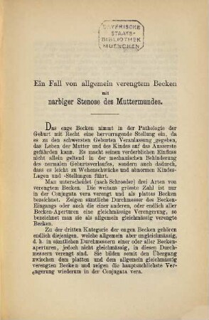 Allgemein verengtes Becken mit narbiger Stenose des Muttermunds : Inaug.-Diss.