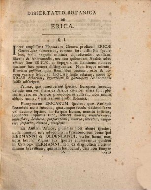 Diss. botan. de erica