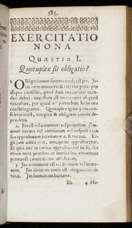 Exercitatio Nona.