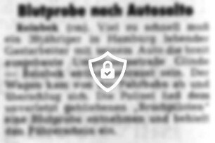 Blutprobe nach Autosalto