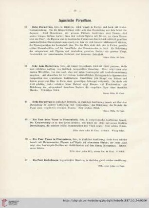 Japanische Porzellane (Nr. 66 - 101)